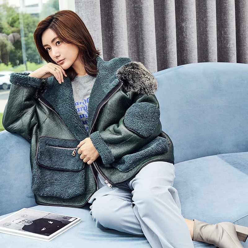 Женская Шуба из натурального меха мериноса зимняя шуба овечьей шерсти | одежда