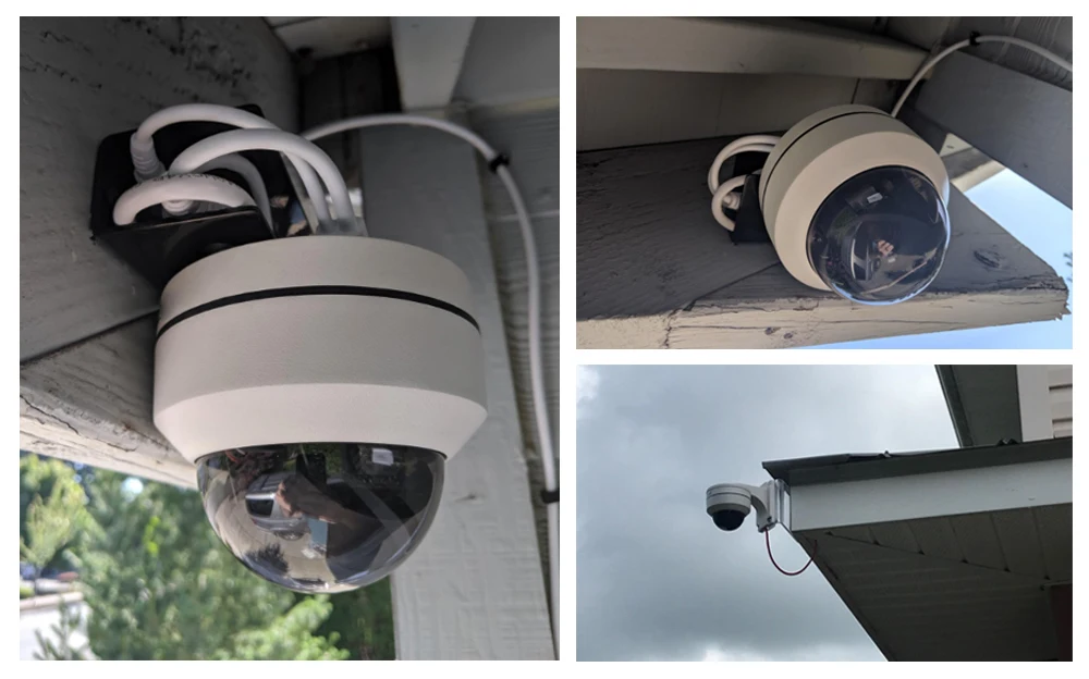 UniLook открытый 5MP PoE PTZ безопасности IP камера 2592x1944P супер HD 4X оптический зум PTZ купольная камера антивандальная с кронштейном