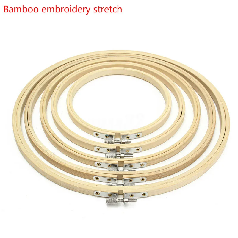 

5 sizes/set Embroidery Hoops Sewing Hand Show Wood Rings Embroidery Cross Stitch Frame Embroidery Shed Bamboo Embroidery Stretch