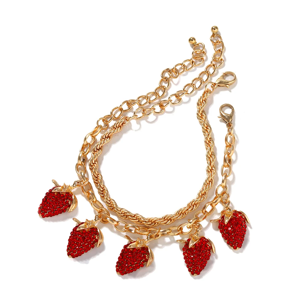 2020 ZA модный симпатичный 2 шт./компл. искусственный браслет с цепочкой женский