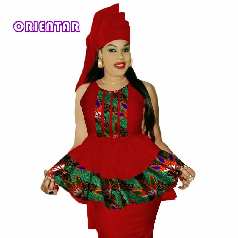 Комплект из 3 предметов африканская одежда для женщин топы без рукавов юбка и