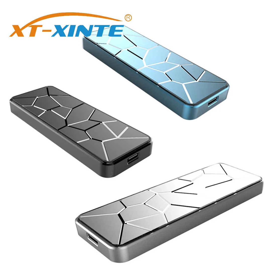 

XT-XINTE External Case USB3.1 to M.2 for NVME PCIe/ M2 M-Key SATA to Type C Adapter Mobile Hard Disk for NGFF SATA SSD Enclosure