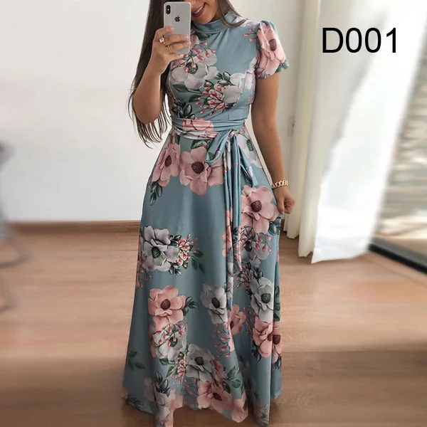 

BB12New Sexy Mode Digital Print Jurk Swing Rok Ts-8031