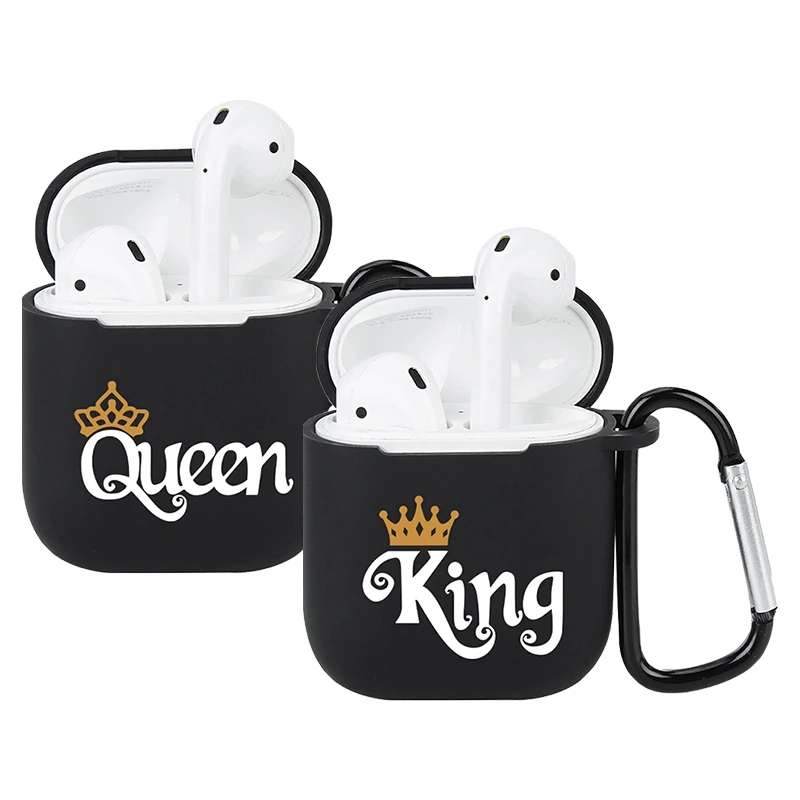 

Силиконовый защитный чехол Queen King для Airpods, силиконовый чехол, защитный чехол для AirPods, чехол для беспроводных наушников s