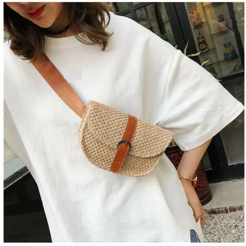 Модные женские сумки пляжная сумка в стиле бохо ретро винтажная соломенная из