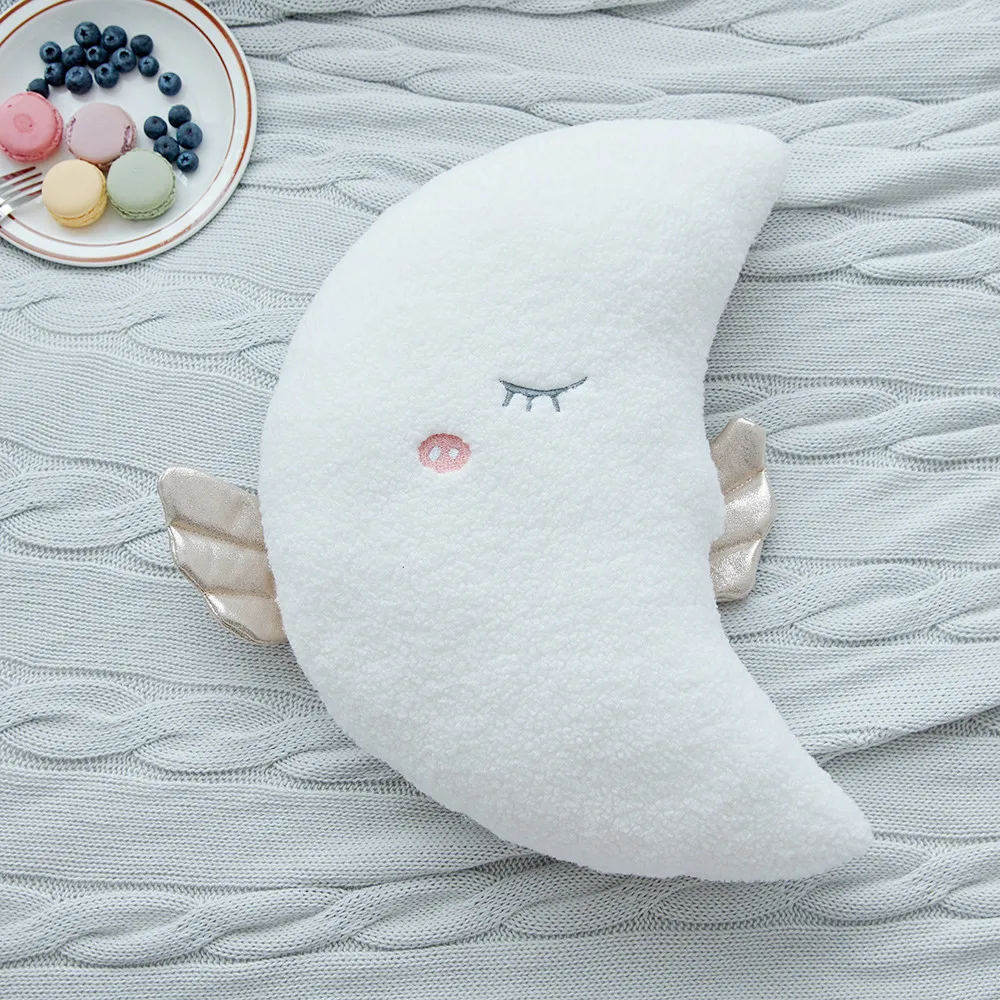 

Stuffed Cloud Moon Star Plush Baby Pillow Cushion Baby Plush Sleeping Soothing Dolls Toys Room Decoration Newborn Kids Gift Toy
