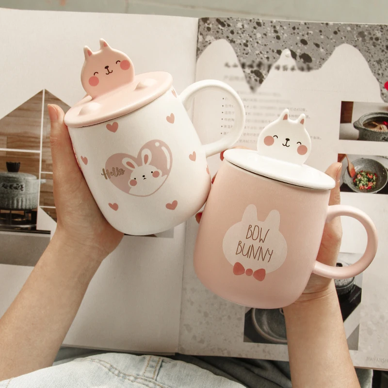 

Creative Cartoon Coffee Mug Ceramics Mobile Phone Stand Cute Milk Mug Personalised Esspresso Cup Tazas Kitchen Drinkware DA60MK