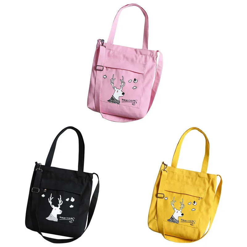 

Fashion Women's Canvas Shoulder Bag Casual Tote Bag Soft Messenger Bag School Bag Anime Handbag Shopping Bag