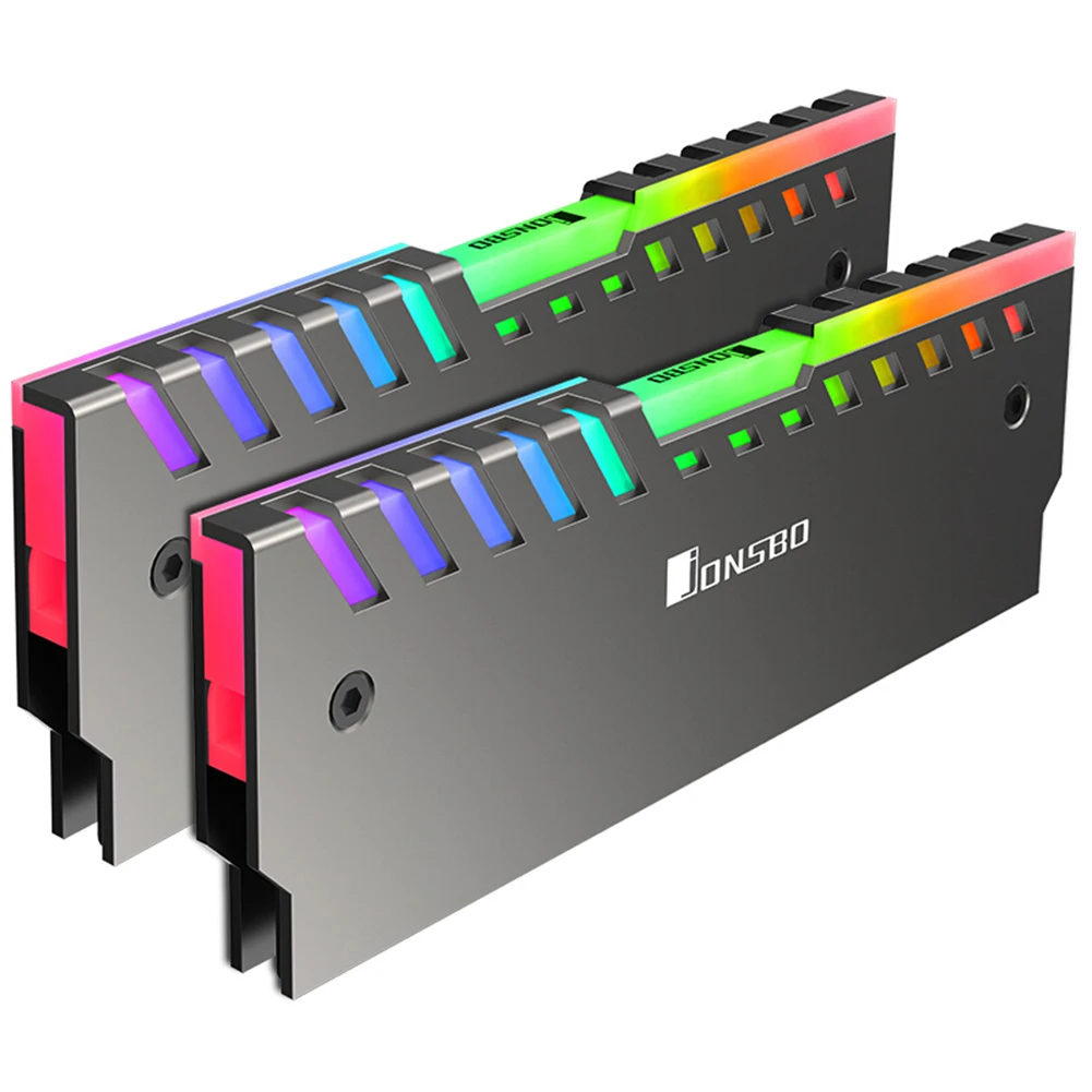 Jonsbo NC 2 2x 3Pin память для настольного компьютера охлаждения жилет RGB 256 Цвет памяти