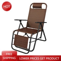 rattan recliner folding chaise lounge balcony home leisure chair rattan chair summer sun lounger chaise lounge tumbona plegable