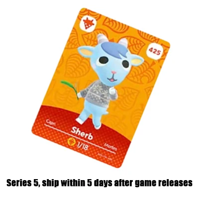 

425 Sherb NFC Printed Card Animal Series 5 NFC Printed Cards Work for Games