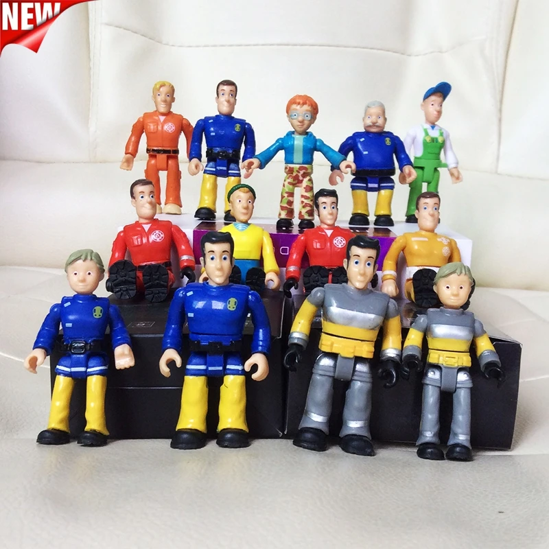 

Original 1pcs joint movable Fireman sam Action PVC for kids