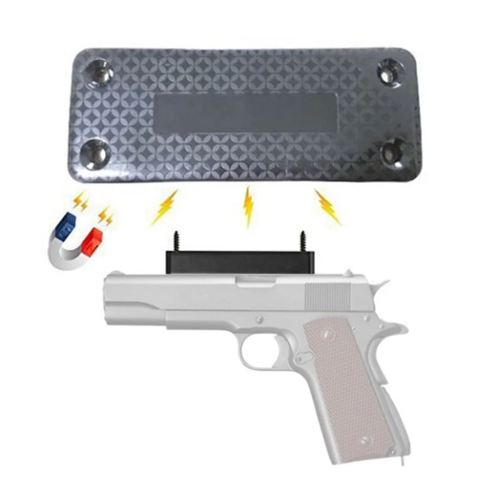 

Magnet Concealed Gun Pistol Rifle Mount Holder Magnetic Holster Desk Table Car Fits Handguns Hunting