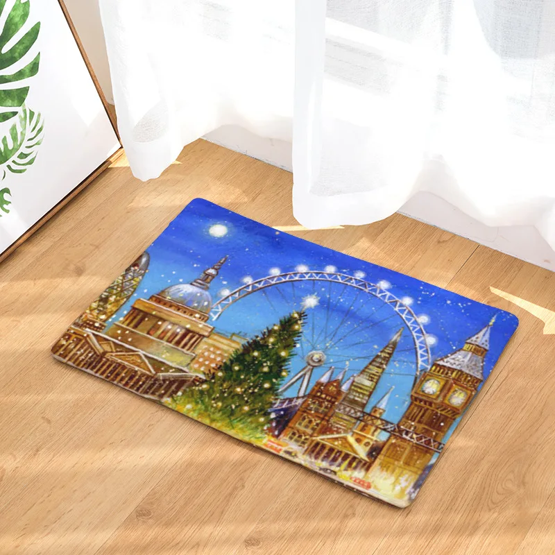 Счастливого Рождества Добро пожаловать коврики для передней двери коврик