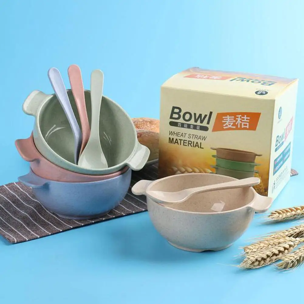 Пшеничная соломенная чаша для кормления детей Фруктовая тарелка посуда блюдо с