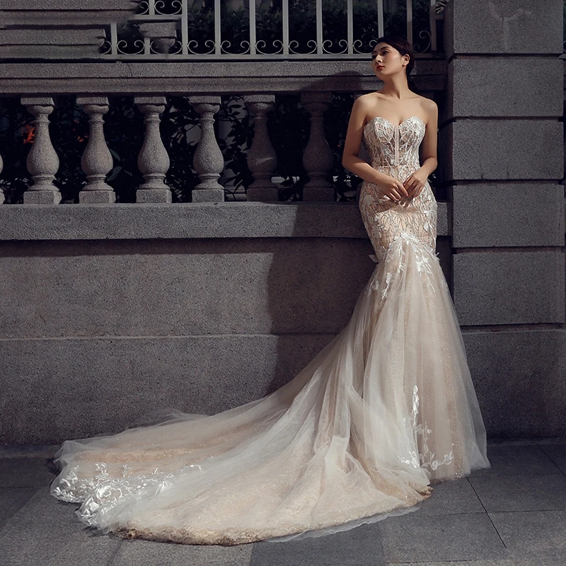 

AIJINGYU Dress Plain Nice Gowns Designer Sweden 3Xl Boutiques Sale Plus Size Gown Mermaid Wedding Dresses Online