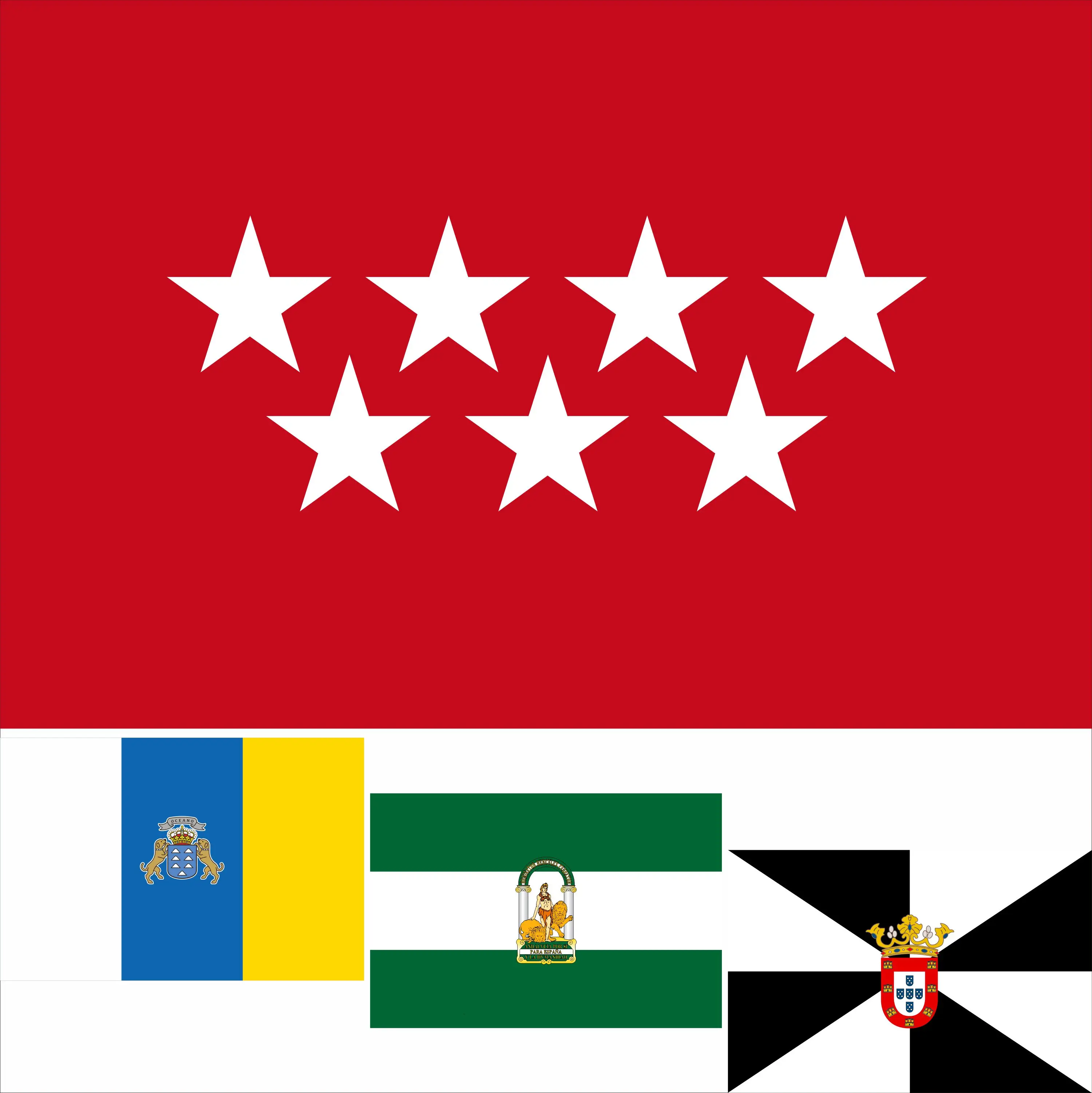 

Spain 19 Autonomous Communities Madrid Community Flag 3X5FT 90X150CM 100D Polyester Basque Country 60x90cm 21x14cm Banner