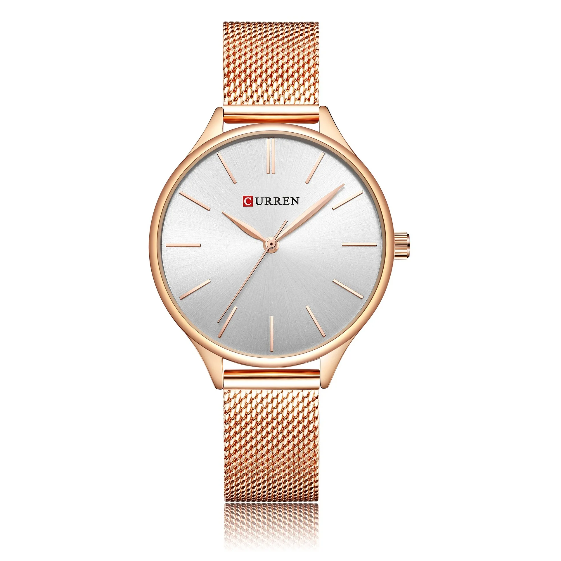Casual Women Quartz Watch Fashion Dress Brand Ladies Bracelet Rose Gold Mesh Strap Wrist Clock Relogio Feminino | Наручные часы