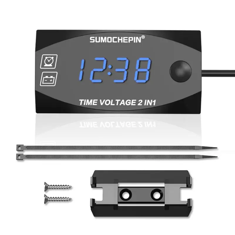 Светодиодный вольтметр 12 В постоянного тока с цифровым дисплеем измеритель