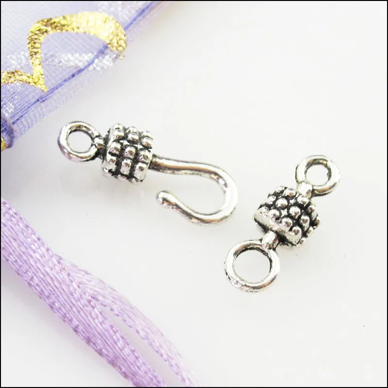 Мода в общей сложности 20 блоков Тибетский серебристый цвет баррель браслет