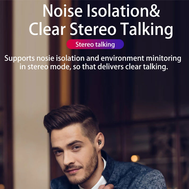 Bluetooth наушники TWS беспроводные Blutooth 5 0 свободные руки спортивные игровая