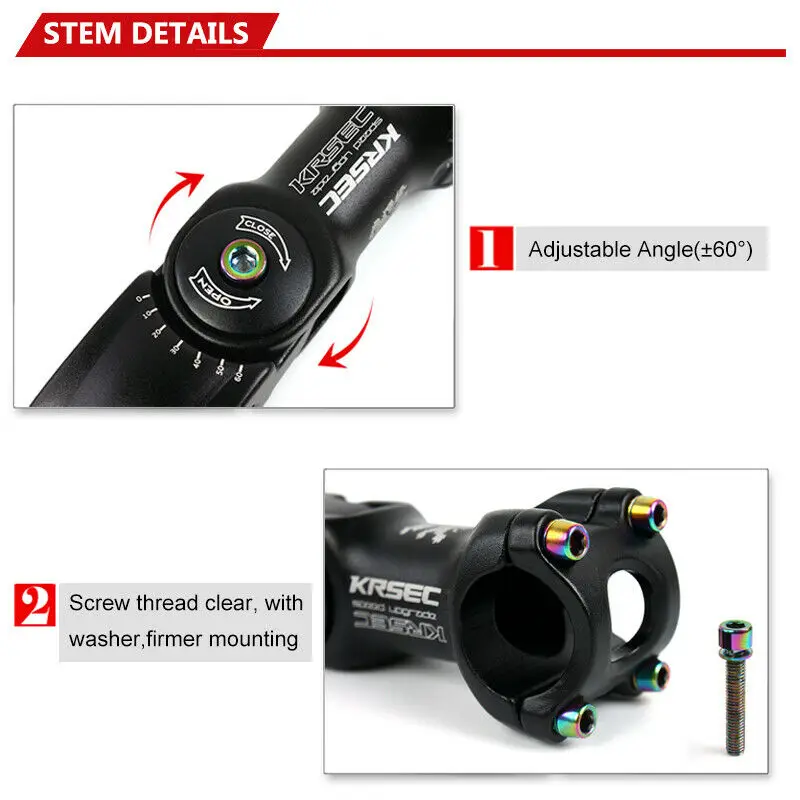 Велосипедный стержень MTB дорожный городской велосипед Регулируемый Стержень 31 8