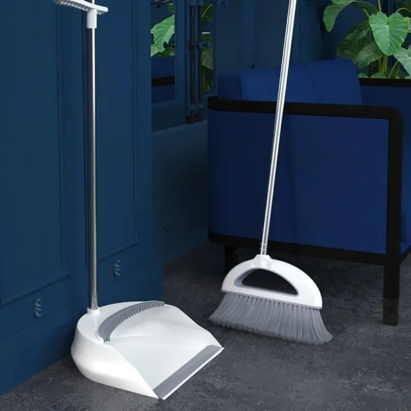 

Broom and Dustpan Set Broom Combination Single Broom Sweeping Artifact Household Wiper Soft Hair Plastic Durable Soft Broom