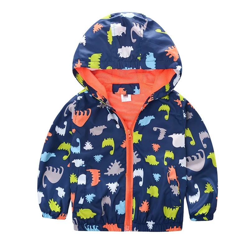 Детская Водонепроницаемая дождевая куртка для мальчиков ветровка дождевик