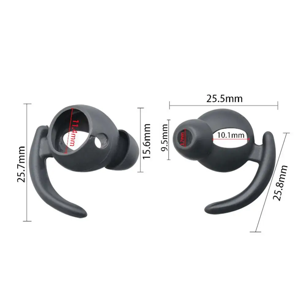 

1 Pair Silicone In-Ear Eartips Cover Case for AirPods 1 2 EarPods Earphone Covers Cap Replacement Earbud Bud Tips