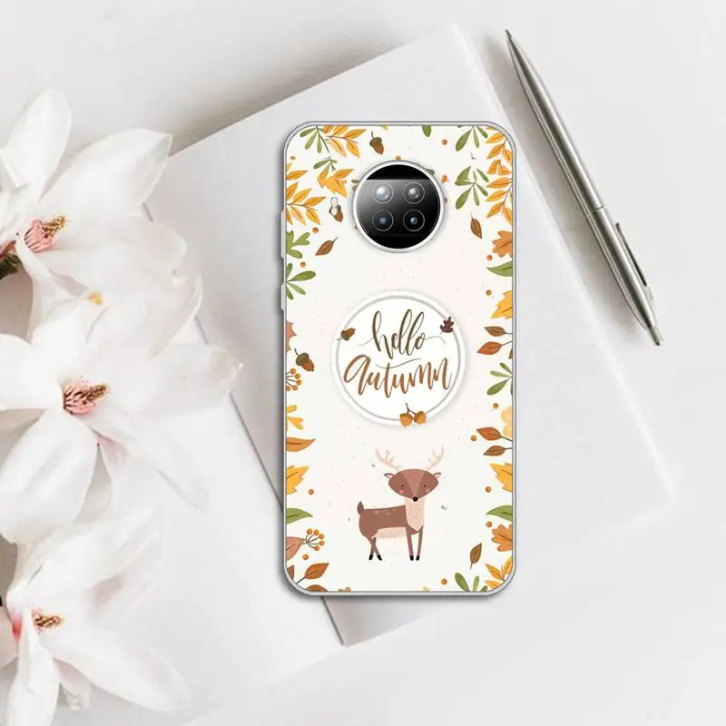 

Pumpkin Autumn leaf pattern Flowers1 Phone Transparent Xiaomi mi note 10 8 9 t HUAWEI p30 40 11 Samsung S 8 9 10 20 pro lite
