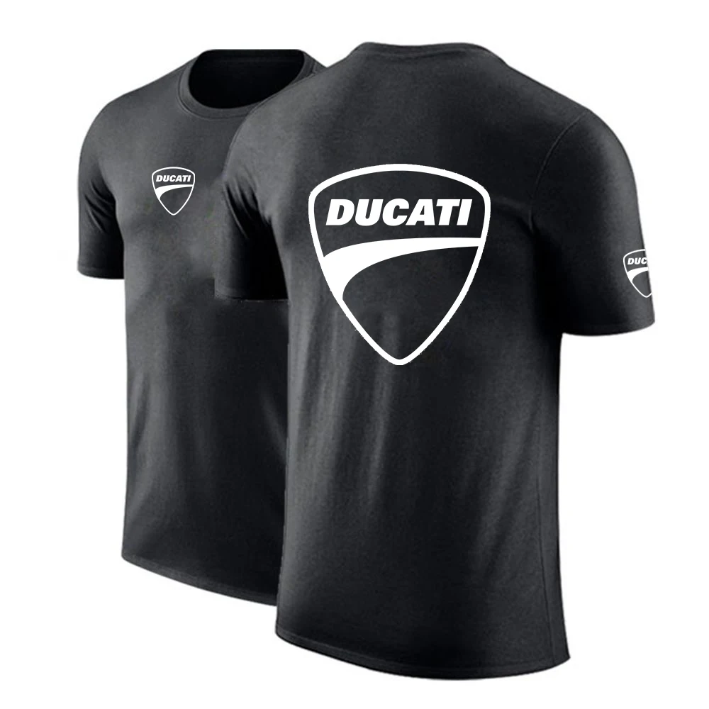 

Summer Ducati Logo 2021 Men Customize T Shirt Comfortable Solid Color Unisex Cotton Hip Hop Fashion Tops High Street CasualTees