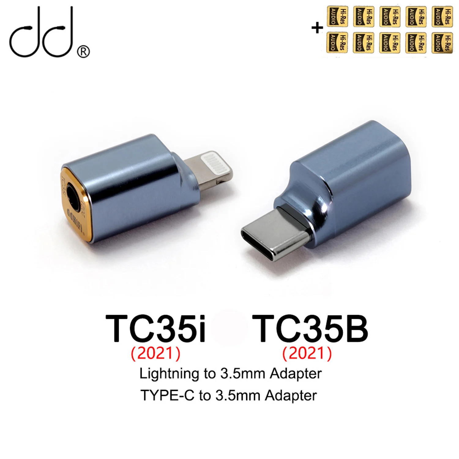 

DD ddHiFi TC35i TC35B 2021 Lighting TYPE-C to 3.5mm Adapter Audio Cable for iOS Android Mobile Phone
