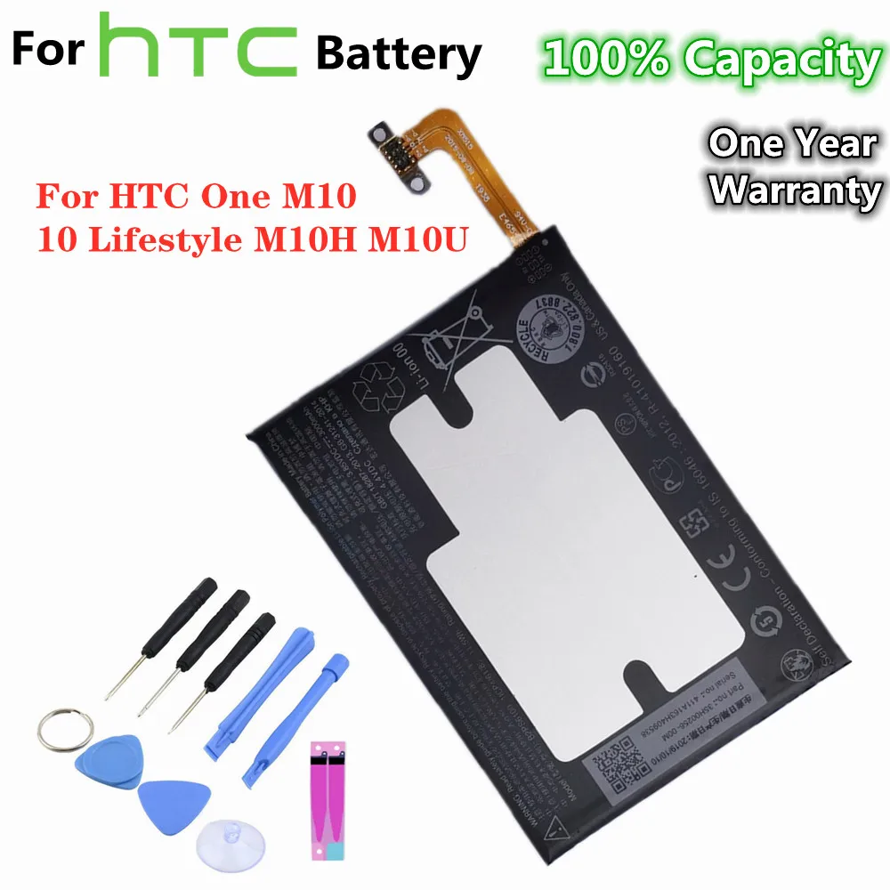 

Новый Сменный аккумулятор B2PS6100 для HTC One M10 10 / 10 Lifestyle M10H M10U 3000 мАч аккумулятор для телефона аккумулятор + Инструменты