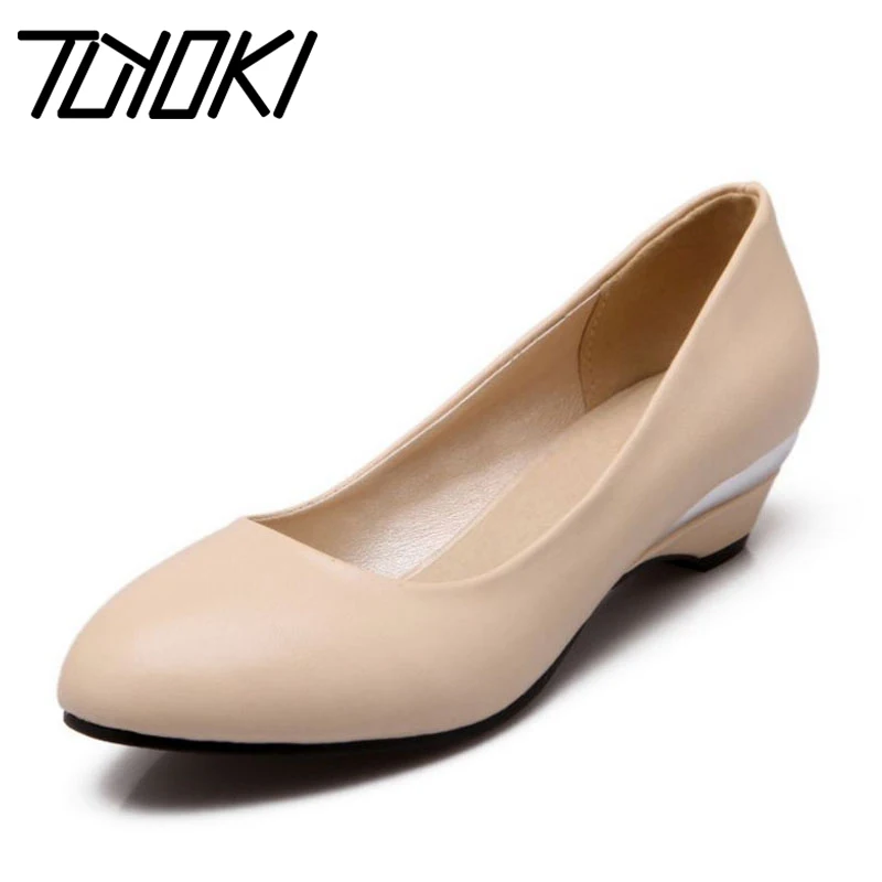 Tuyoki/Женская обувь на плоской подошве 5 цветов размера плюс 32-48 простые милые туфли