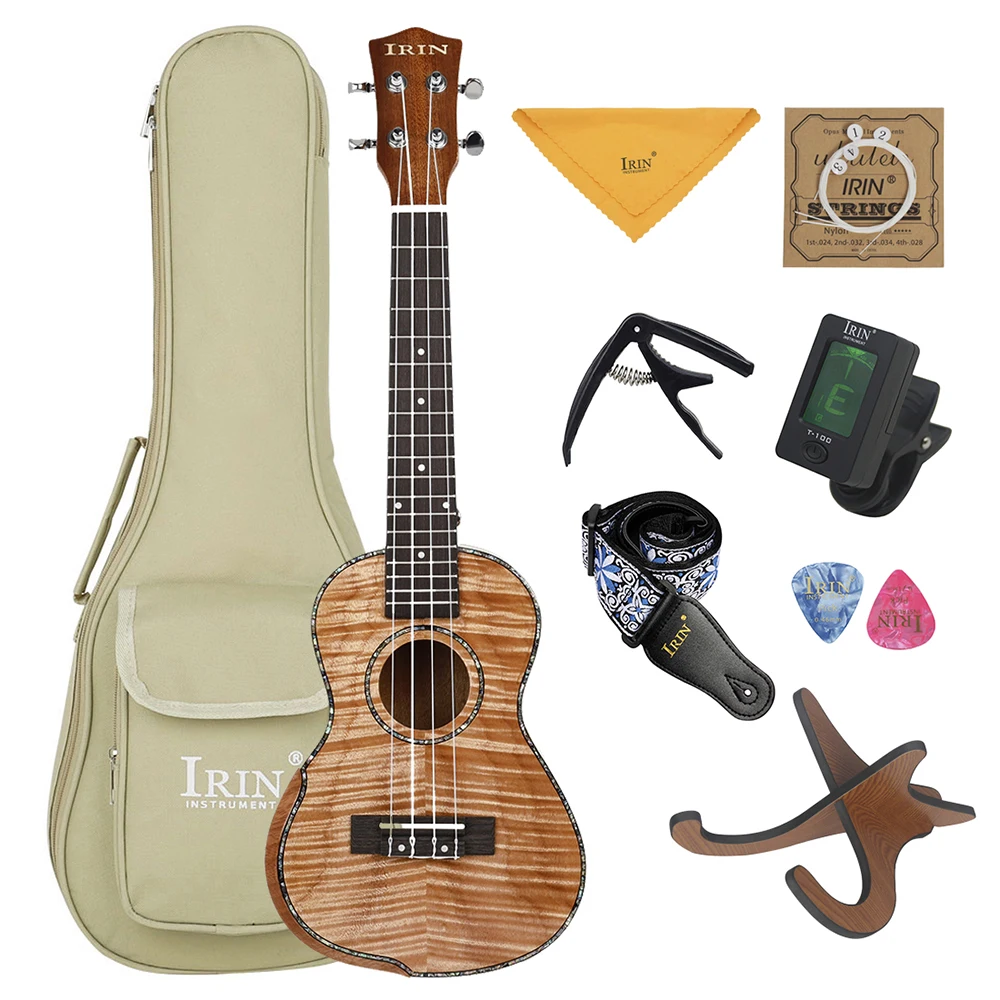 

23 Inch 4 Strings Concert Ukulele Soprano High-End Hawaiian Guitar Musical Instrument with Ukulele Accessories Music Lovers Gift