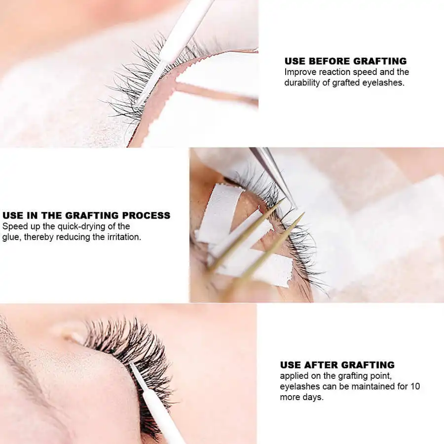 Клей для ресниц акселератор 2 бутылки Портативный Акселератор наращивания