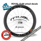Наклейки на колеса ROVAL CL60, наклейки на колеса дорожного велосипеда, наклейки на обода ROVAL, наклейки на два колеса