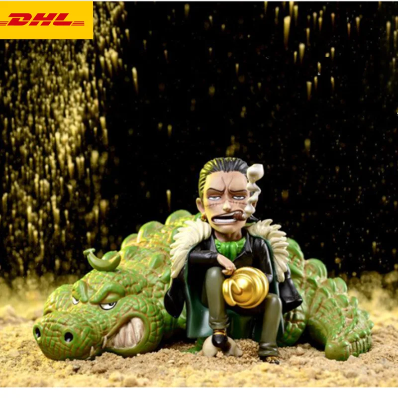

3 " YZ ONE PIECE Statue Sir Crocodile Rustle Fruit Bust Original Version SD Ratio Full-Length Portrait GK Action Figure Toys