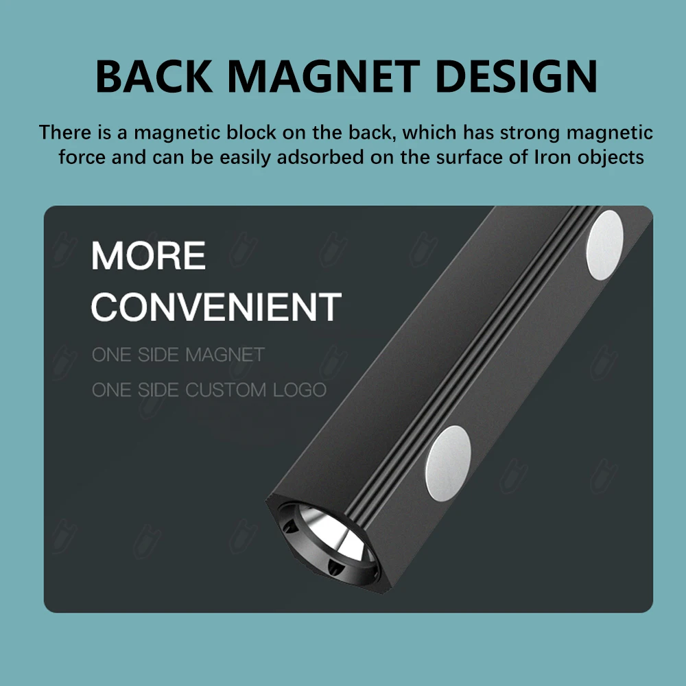 Мощный светодиодный фонарик T6 белый светильник + Ультрафиолетовый