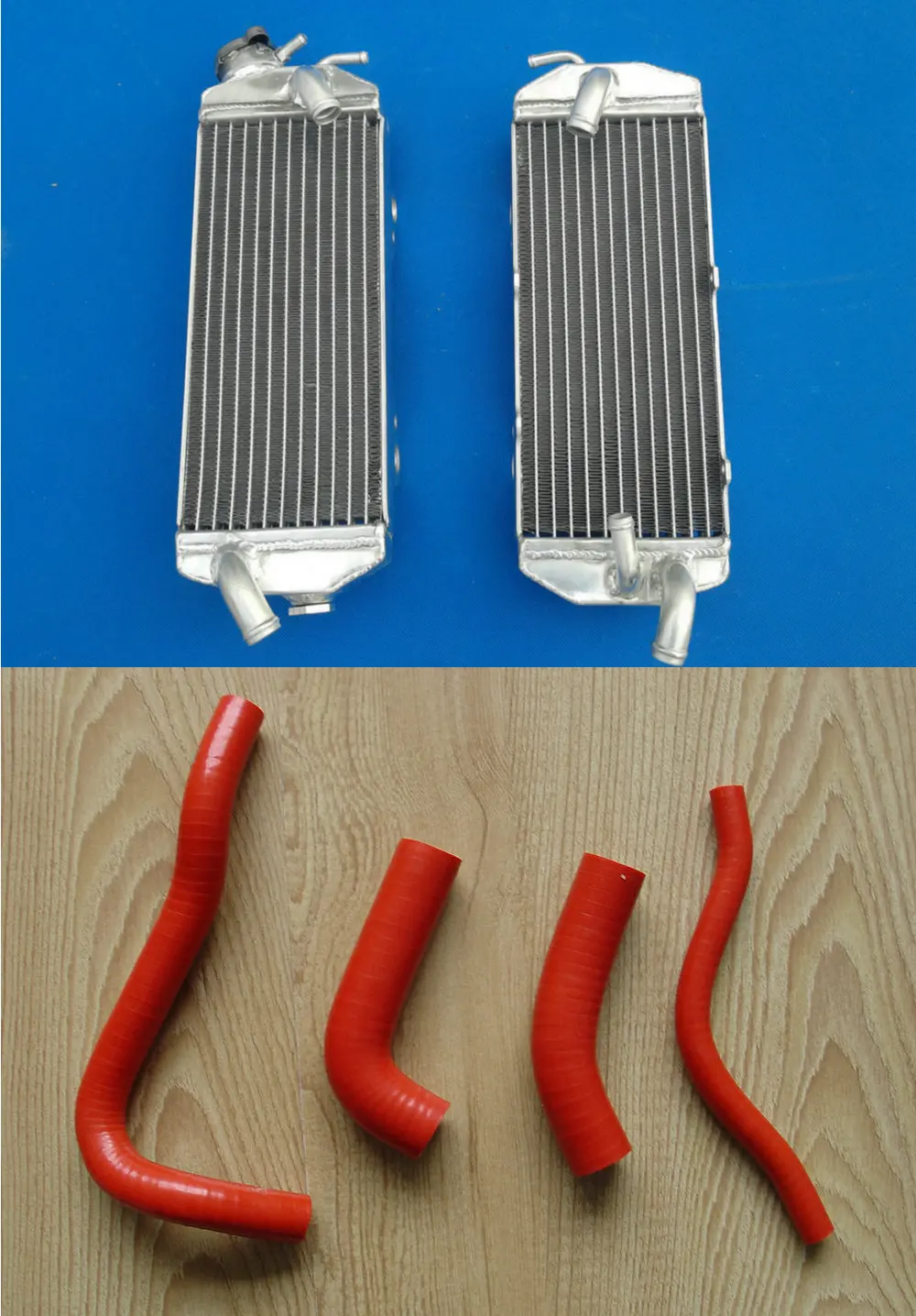 Новый алюминиевый радиатор для KTM 250 400 450 520 525 530 540 MXC EXC SX SXS 2000 2001 2002 + комплект