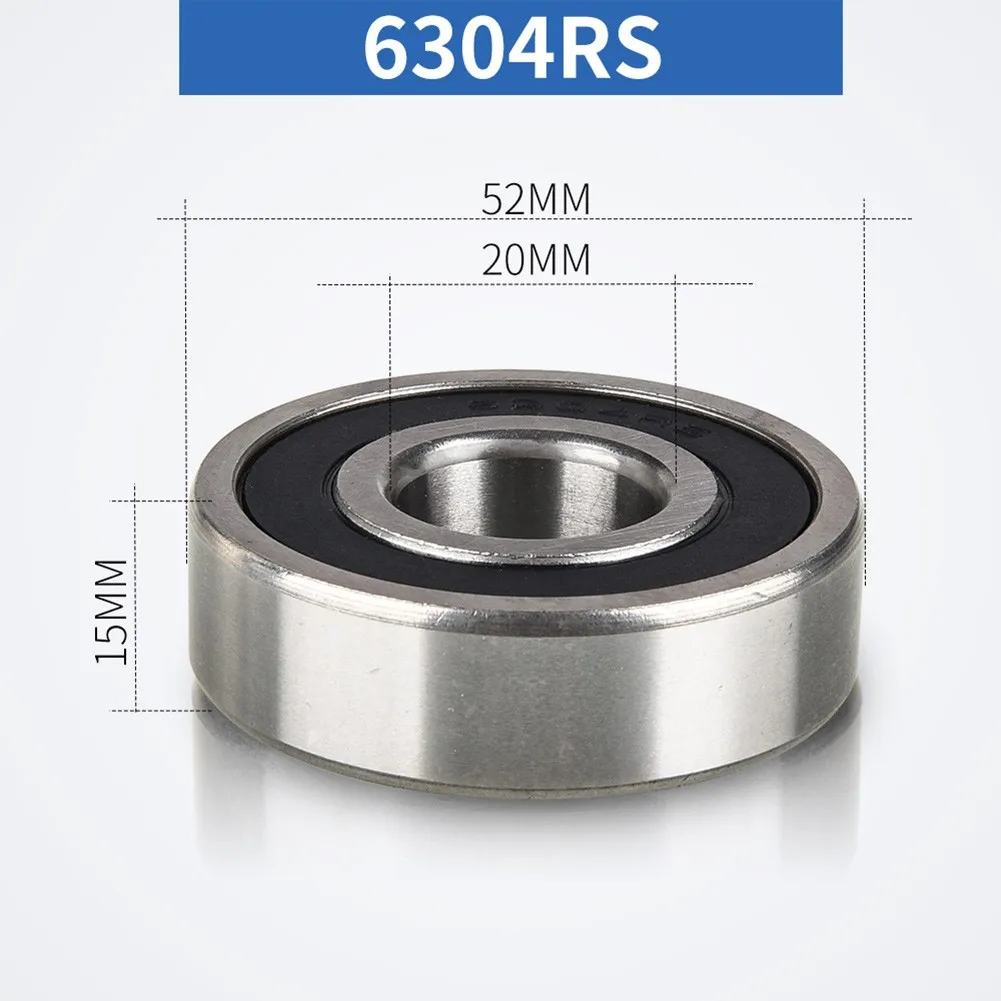 

10Pcs High Quality Ball Bearing High Speed Motor Bearing 6304ZZ Agricultural Machinery Bearing Rubber Shield-20 * 52 * 15 Mm
