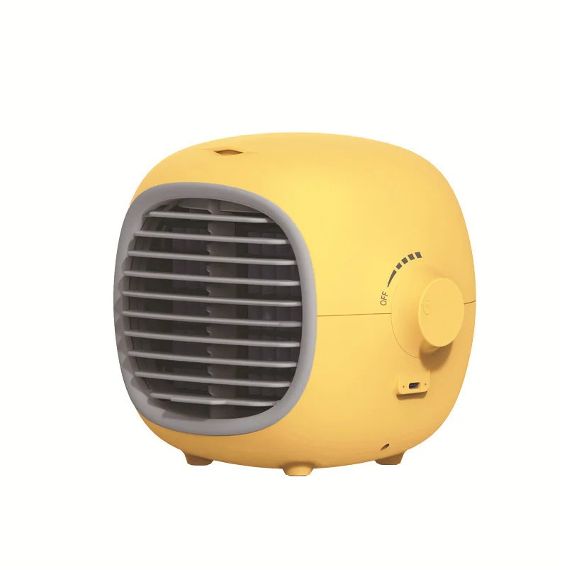 

New Lemon USB Rechargeable Water-cooled Small Fan Office Desktop Spray Mini Fan Electric