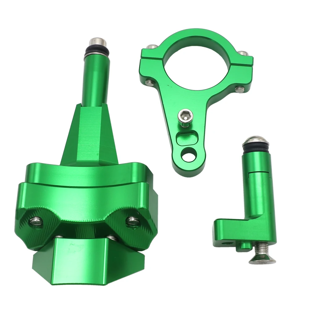 Green support CNC алюминиевые аксессуары для мотоциклов амортизатор рулевого механизма стабилизировать контроль безопасности для kawasaki Ninja400 ninja 400 Z400 ZX-4R ZX4R - Цвет: Green support