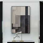 Минималистская настенная живопись холст абстрактный геометрический плакат Принт Цветные Блоки настенные картины для гостиной современный домашний декор