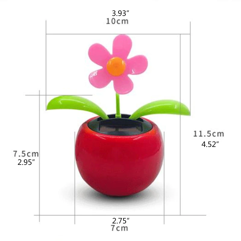 

P15C Sunflower Solar Dancer Figure, Solar-Powered Dancing Office Desk Decor