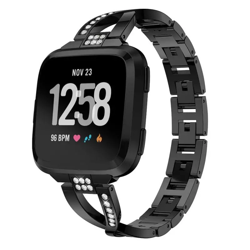 Металлический ремешок для смарт-часов Fitbit Versa 2 X браслет из нержавеющей стали с