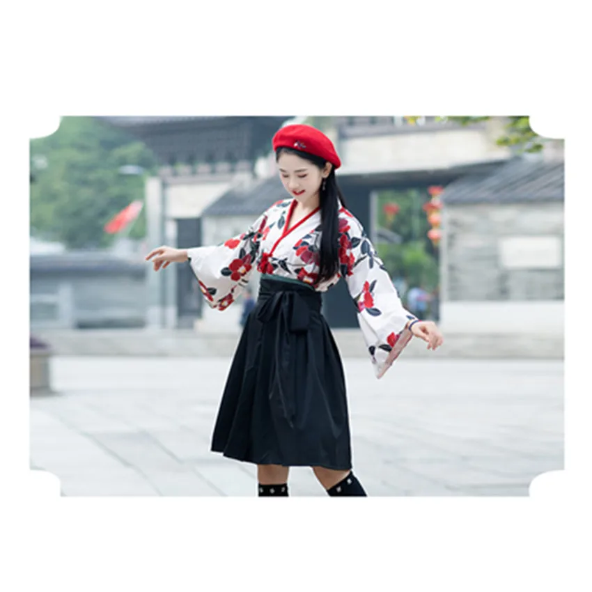 Китайские комплекты платьев для женщин шифоновая рубашка с длинным рукавом и