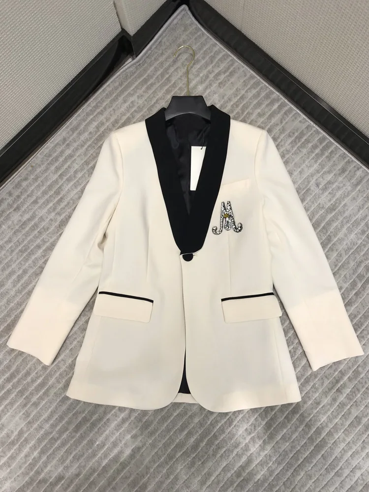 

Роскошный бренд, модель 2020 года, осенняя Женская искусственная кожа, украшенная большим фотопальто, новинка