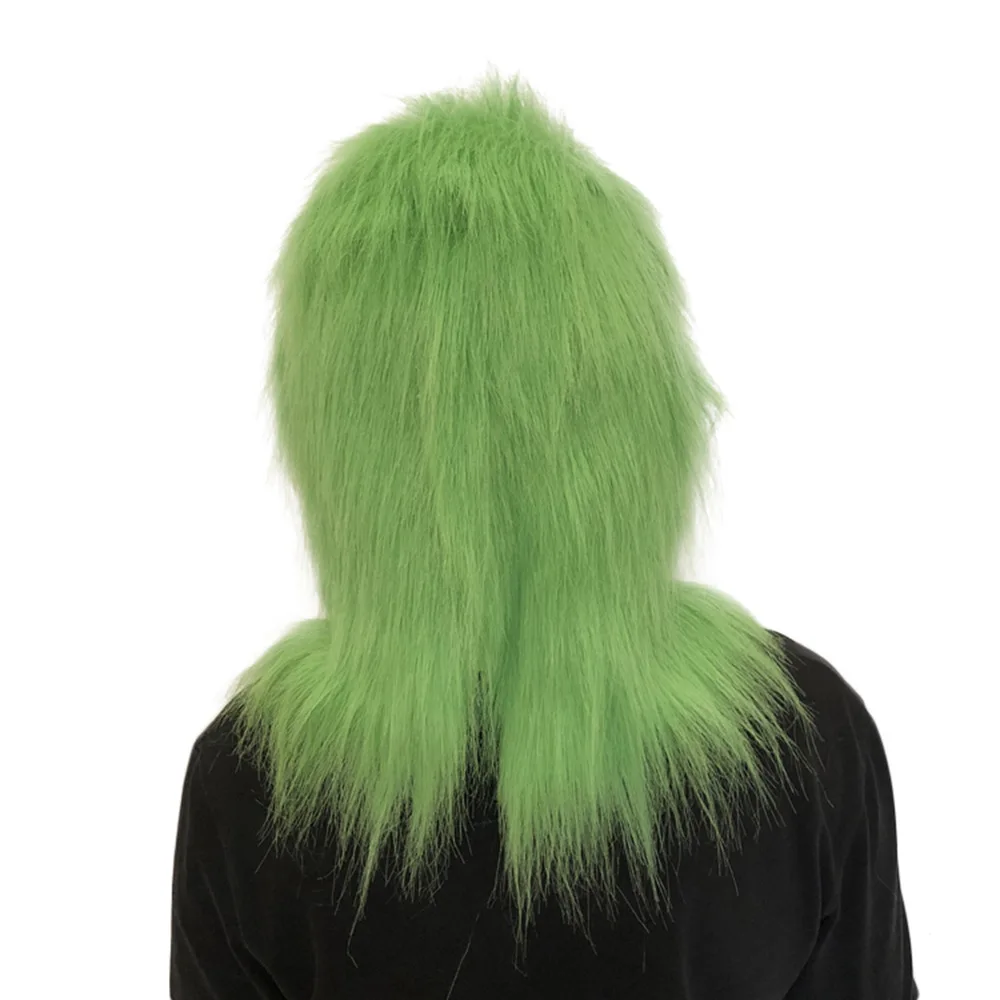 

New Sale Grinch Mask Men Women Green Latex Party Cosplay Mask With Further Helmet Headgear Halloween Christmas costume