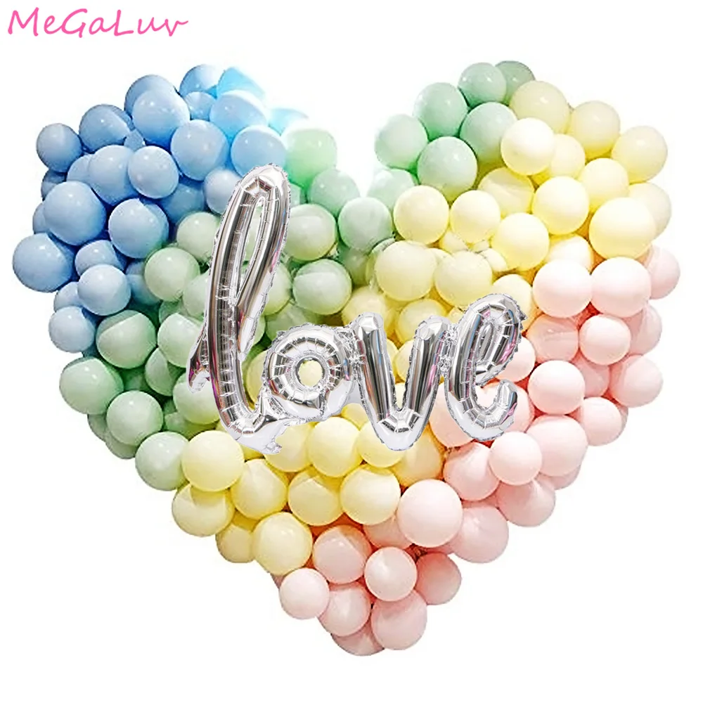 

100pcs 5/12/18 Inch Macarons Color Pastel Candy Balloons Latex Round Helium Baloons For Wedding Birthday Party Decoration Ballon